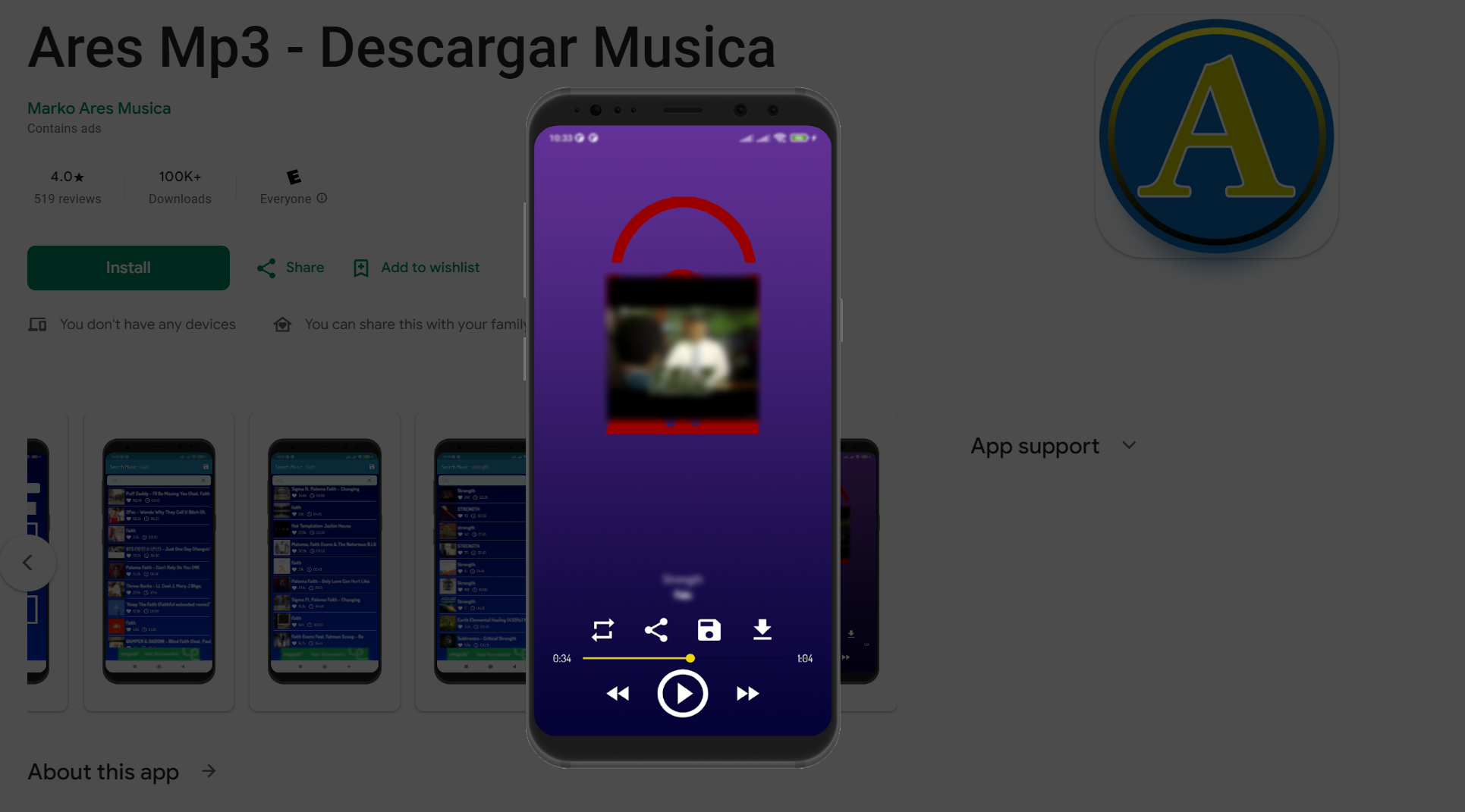 aplicacion ares mp3 para descargar musica