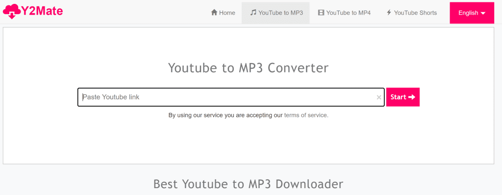 y2mate, a preferred website to download from youtube